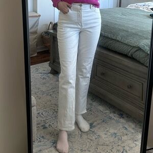 Abercrombie & Fitch “bone” Straight Leg Jeans w/ Slits